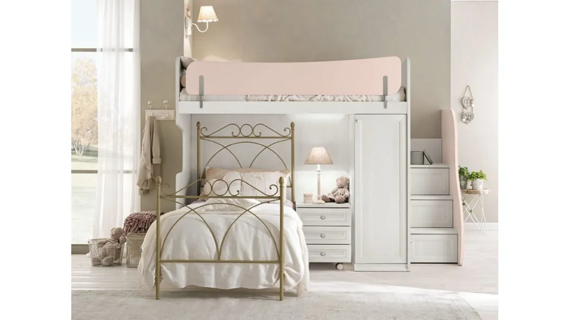 Cameretta a soppalco Arcadia AC019 di Colombini Casa