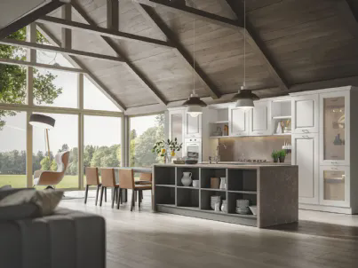 Cucina Classica Contea con isola di Home Cucine