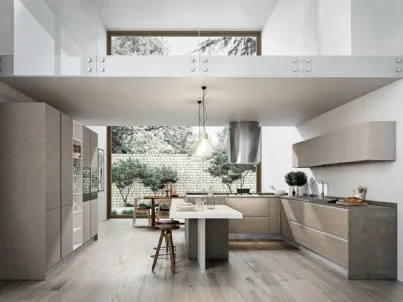 Cucina Moderna Cartesia con penisola di Home Cucine