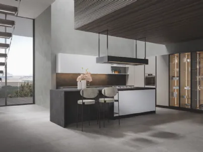 Cucina Moderna Palù con isola in PVC di Home Cucine