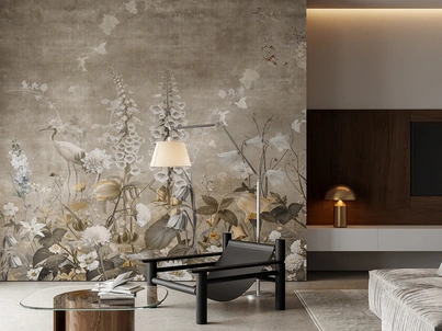 Carta da parati Bruma Inkiostro Bianco