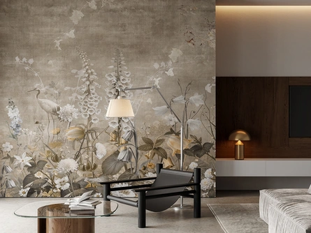 Carta da parati Bruma Inkiostro Bianco