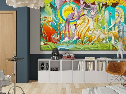 Carta da parati Friends di Inkiostro Bianco