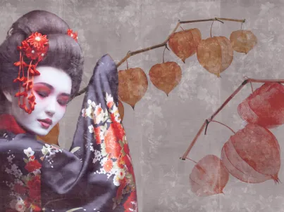 Carta da parati Maiko di Inkiostro Bianco
