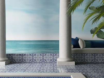 Carta da parati Oltremare di Inkiostro Bianco