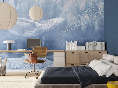 Carta da parati Pelagos di Inkiostro Bianco