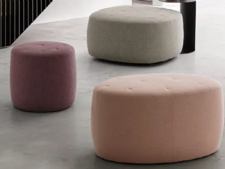 Pouf Bowl, Circus e Wilson in tessuto di Le Comfort