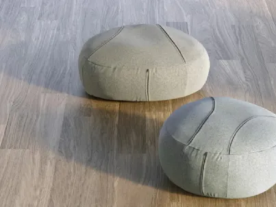 Pouf Sassi in tessuto di Doimo Salotti