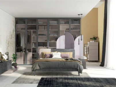 Cabina Armadio Golf M117 in vetro e melaminico di Colombini Casa