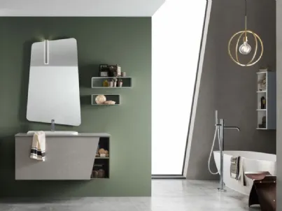 Mobile da Bagno sospeso in melaminico E-Ly 78 di Arcom