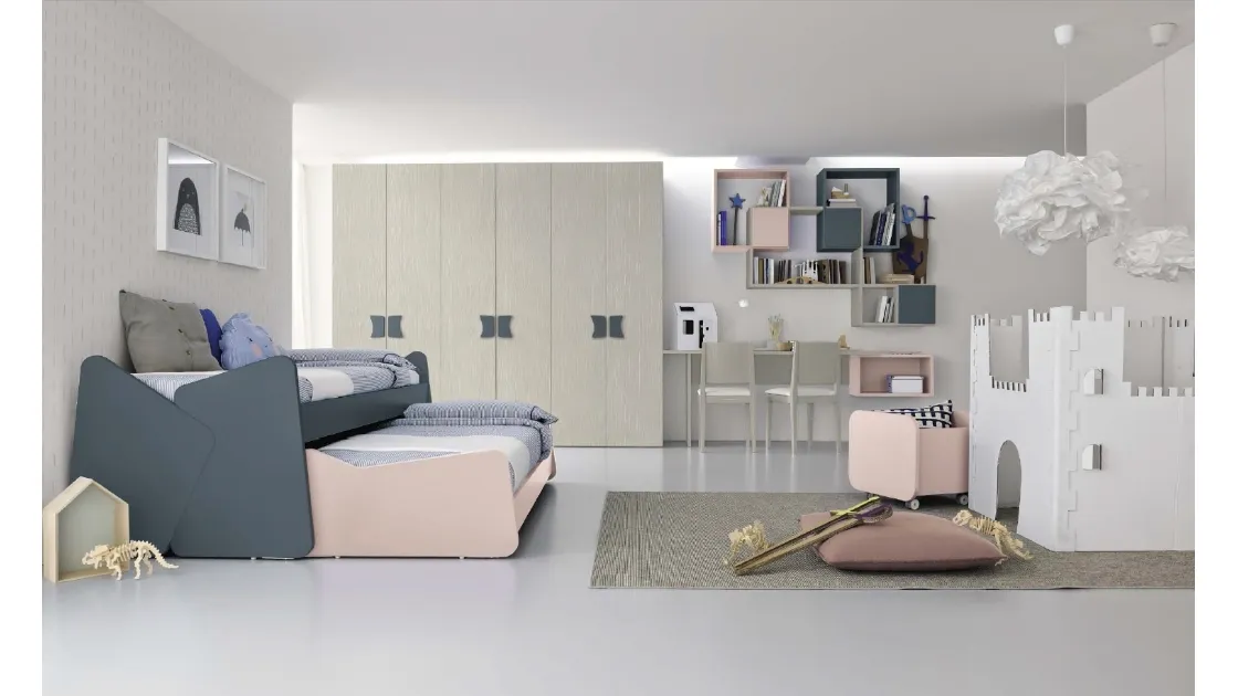 Cameretta salvaspazio Golf C132 in melaminico di Colombini Casa