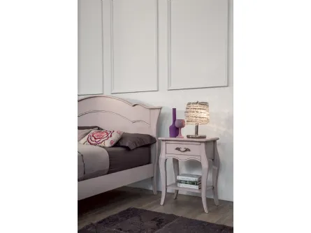 Comodino Ginevra in legno laccato opaco di Tonin Casa