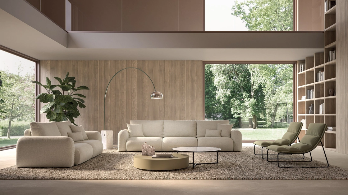 Divano lineare Flow di Biba Salotti