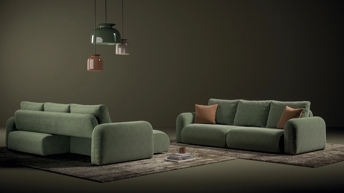 Divano lineare Flow di Biba Salotti