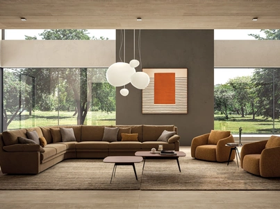 Divano angolare Piuma di Biba Salotti