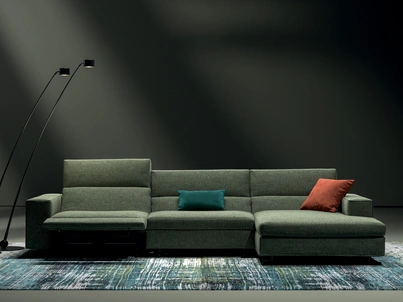 Divano relax con penisola Vision di Biba Salotti