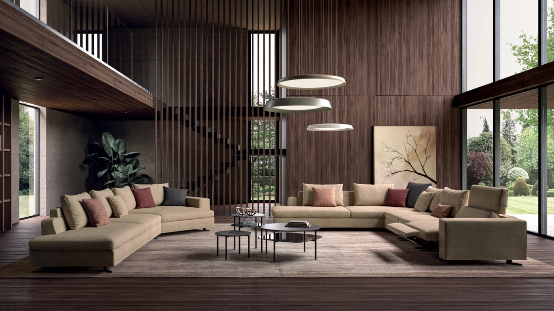 Divano relax angolare Vision di Biba Salotti