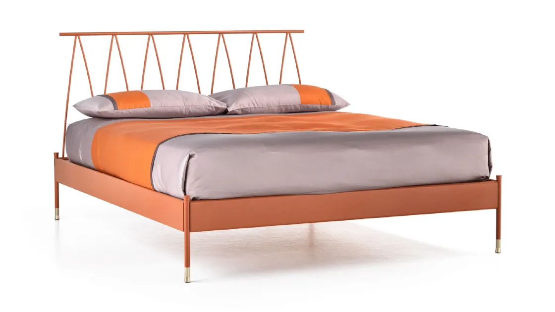 Letto di design in ferro battuto Agave di Cantori