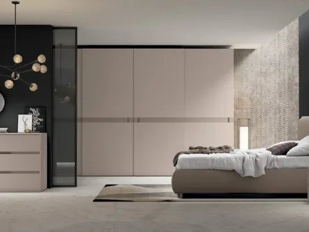 Letto matrimoniale in tessuto con testiera Vitalyty Madame di Colombini Casa