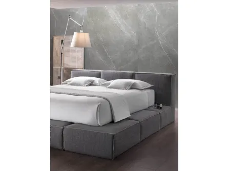 Letto di design in tessuto imbottito Designer QB di Altrenotti