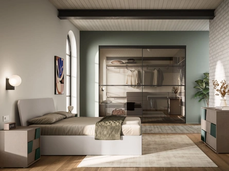 Letto matrimoniale Scudo Night 20 di Orme