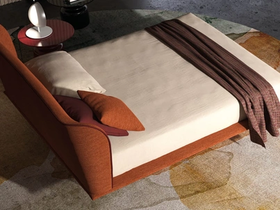 Letto in tessuto Shell di Biba Salotti