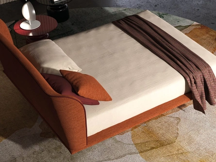 Letto in tessuto Shell di Biba Salotti