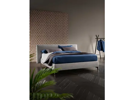 Letto in tessuto con testiera Soul Miage di Altrenotti