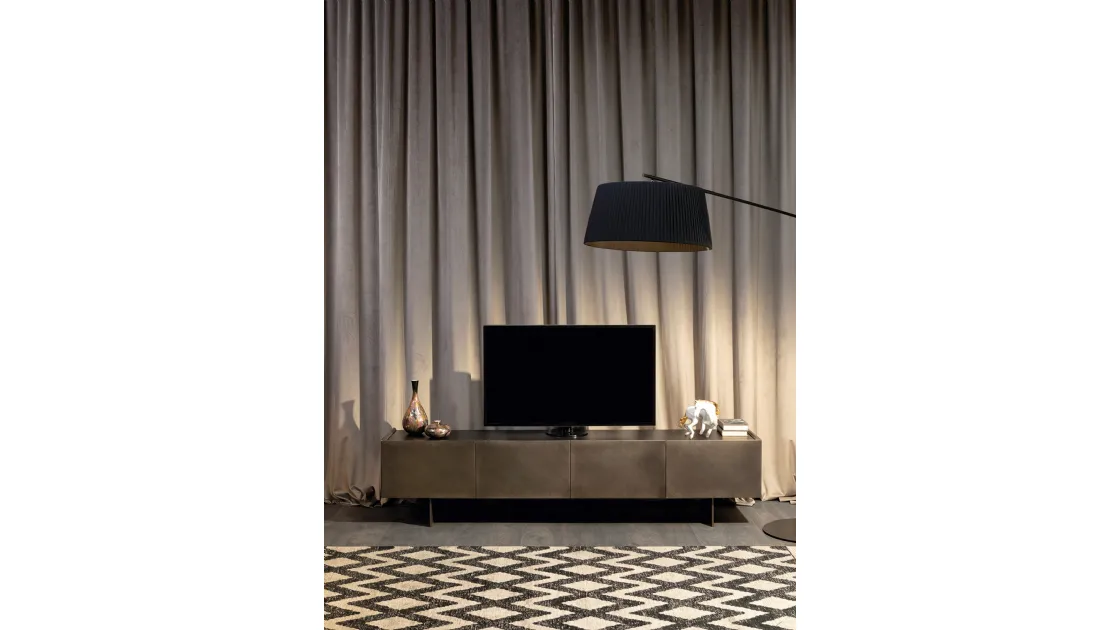 Madia Coated con laccatura spazzolata effetto brushed di Tonin Casa