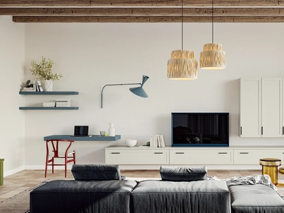 Parete Attrezzata Arcadia AS002 di Colombini Casa