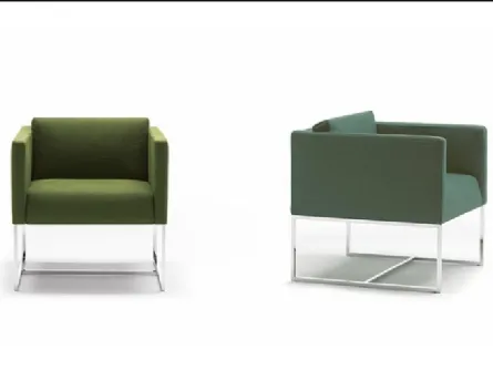 Poltroncina in tessuto Max di Biba Salotti