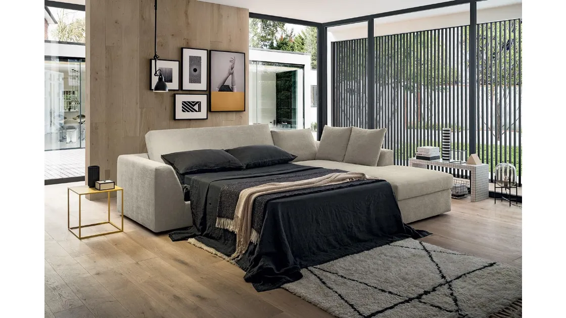 Divano Letto in tessuto Aston di Felis
