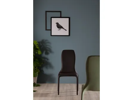 Sedia di design Lisetta con seduta in poliuretano schiumato di Tonin Casa