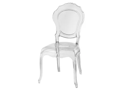 Sedia Modello Belle Epoque Trasparent in plastica di Intermobili Bassano