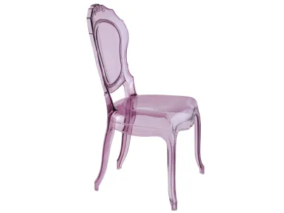 Sedia Modello Belle Epoque Violet in plastica di Intermobili Bassano