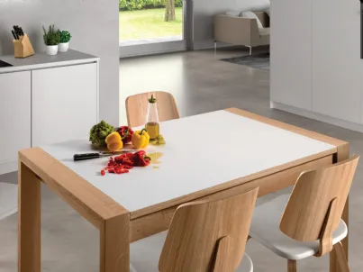 Tavolo allungabile Vulcano con top in ceramica di Intermobili Bassano