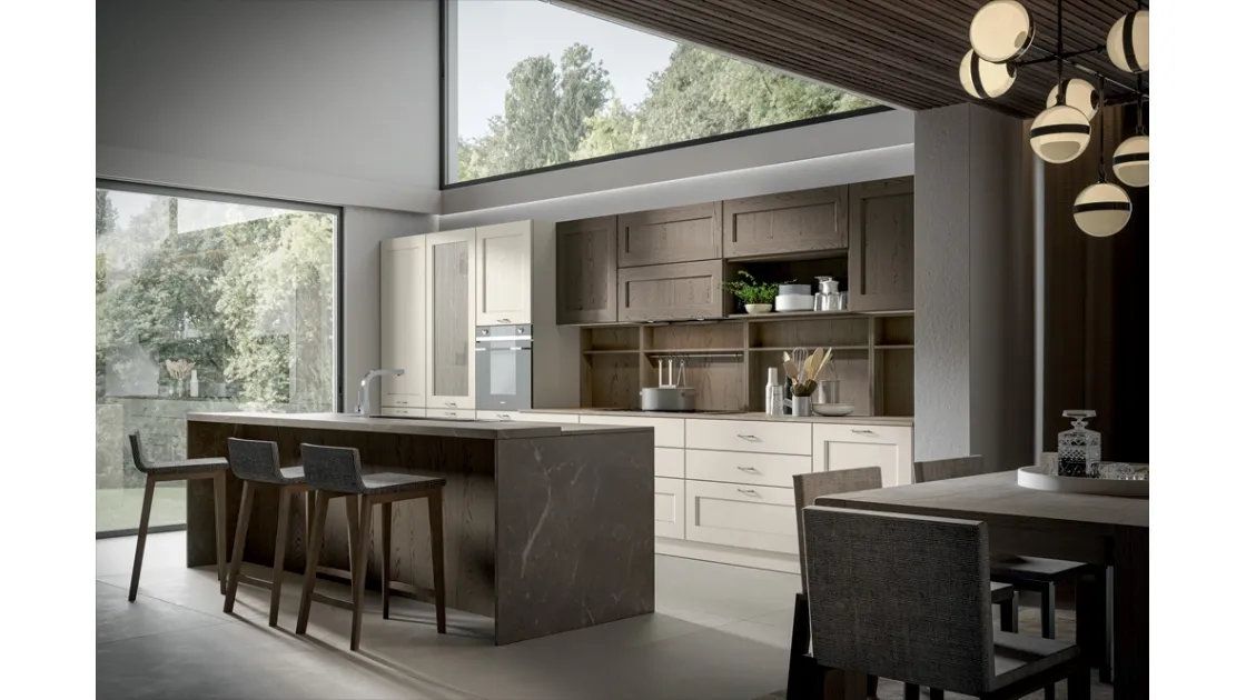 Cucina Classica Olimpia con isola di Home Cucine