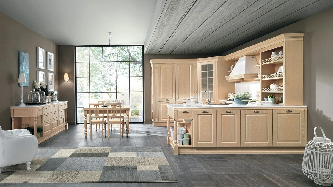 Cucina Classica con penisola Opera 03 di Colombini Kitchen