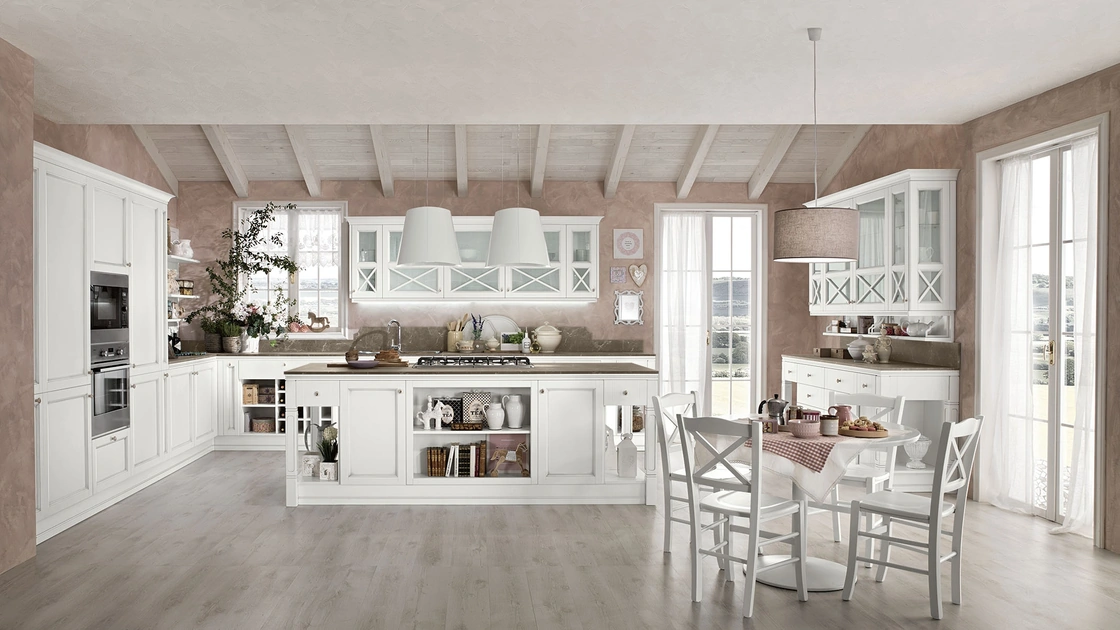 Cucina Classica con isola Sinfonia 04 di Colombini Casa Artec