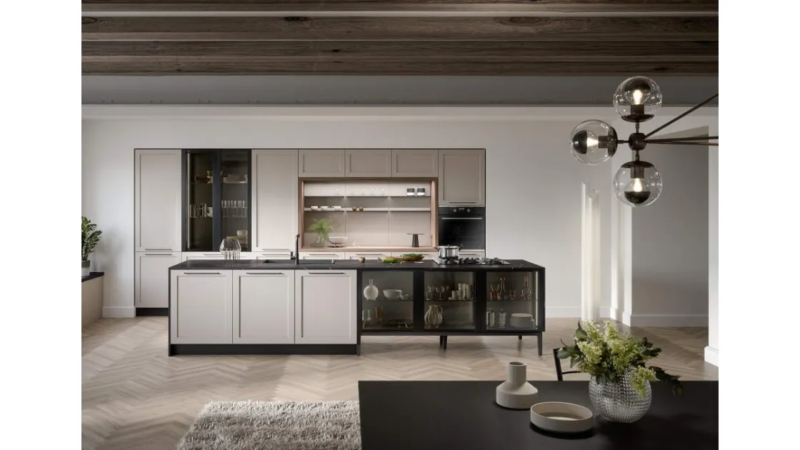Cucina Moderna con isola Clio Composizione 03 di Prima Cucine