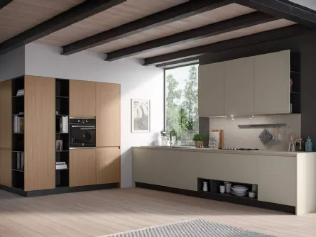 Cucina Moderna ad angolo Fly Composizione 05 di Prima Cucine