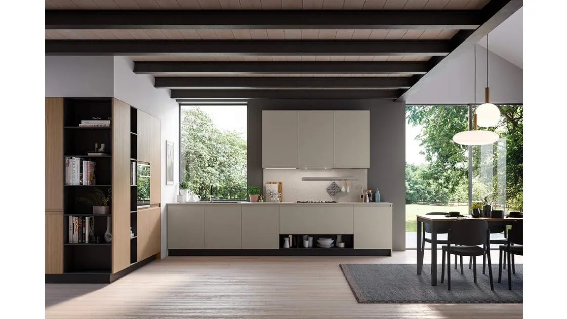 Cucina Moderna ad angolo Fly Composizione 05 di Prima Cucine