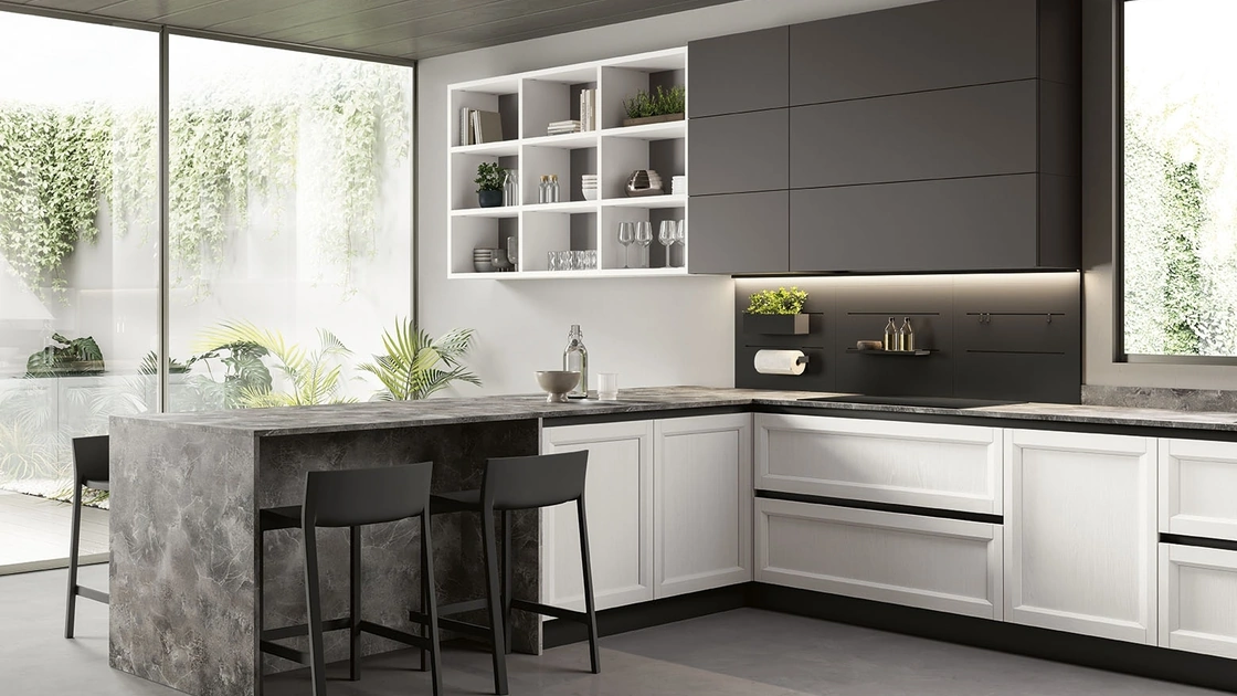 Cucina Moderna con penisola Futura 14 di Colombini Kitchen