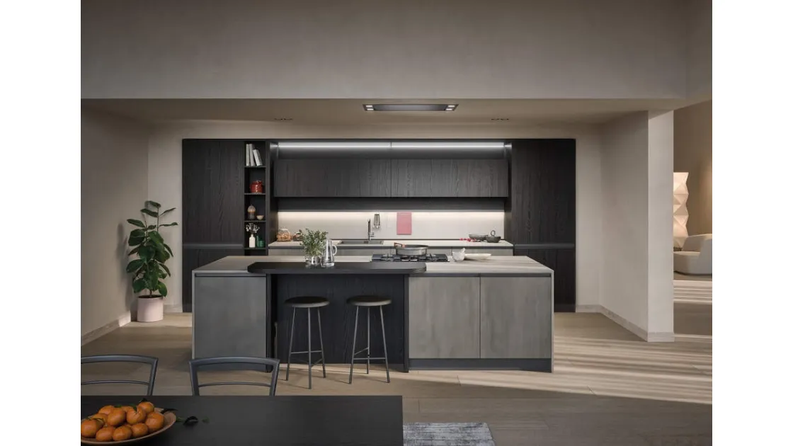 Cucina Moderna con isola Hera Composizione 04 di Prima Cucine