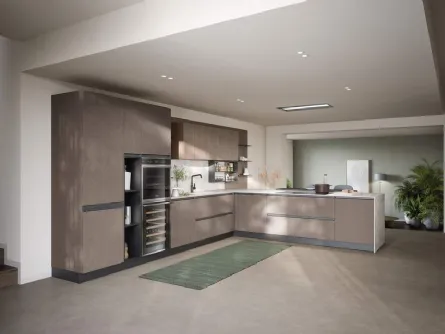 Cucina Moderna con penisola Hera Composizione 05 di Prima Cucine