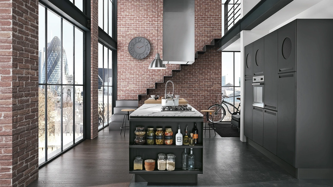 Cucina Moderna con isola Isla 01 di Colombini Casa Artec