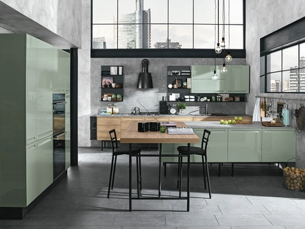 Cucina Moderna con penisola Isla 02 di Colombini Casa Artec