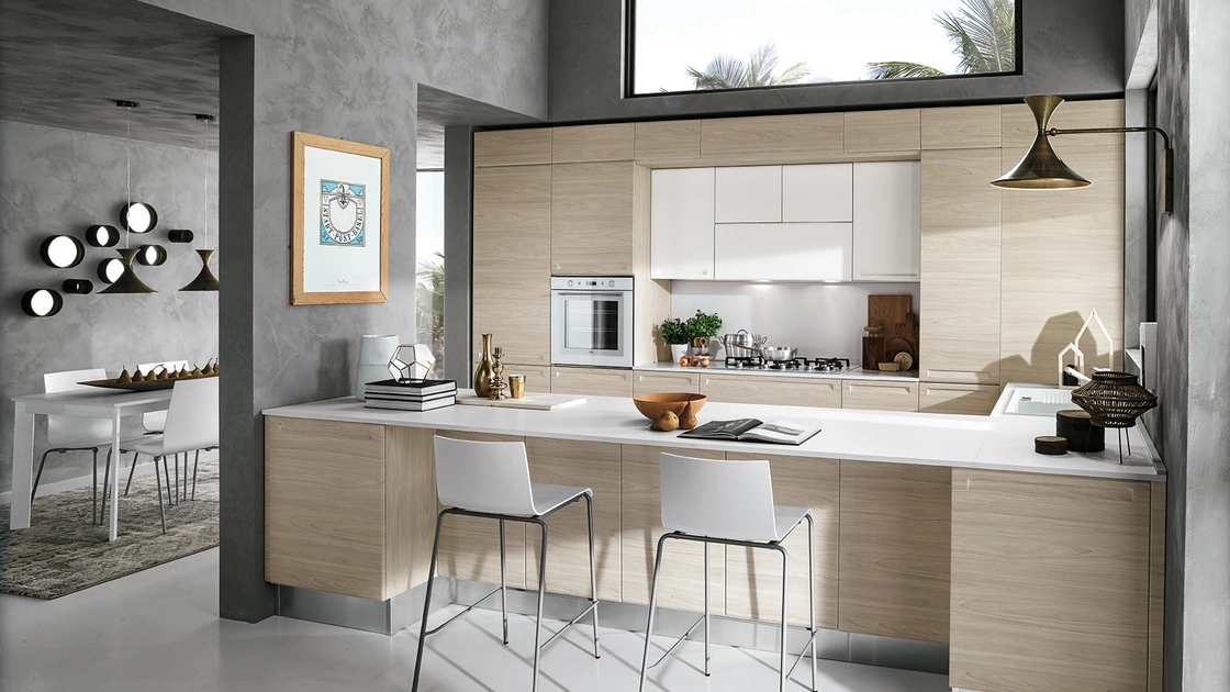 Cucina Moderna ad angolo Isla 03 di Colombini Casa Artec