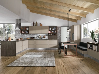 Cucina Moderna con penisola Isla 04 di Colombini Casa Artec