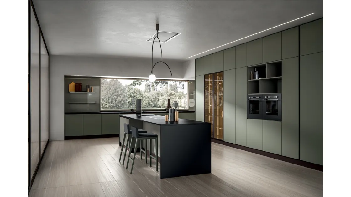 Cucina Moderna Klee con isola di Home Cucine